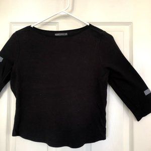 Women's BOSSINI black 3/4 sleeves t-shirt